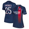 Camiseta de fútbol Paris Saint-Germain 2023-24 N.Mendes 25 Primera Equipación - Mujer